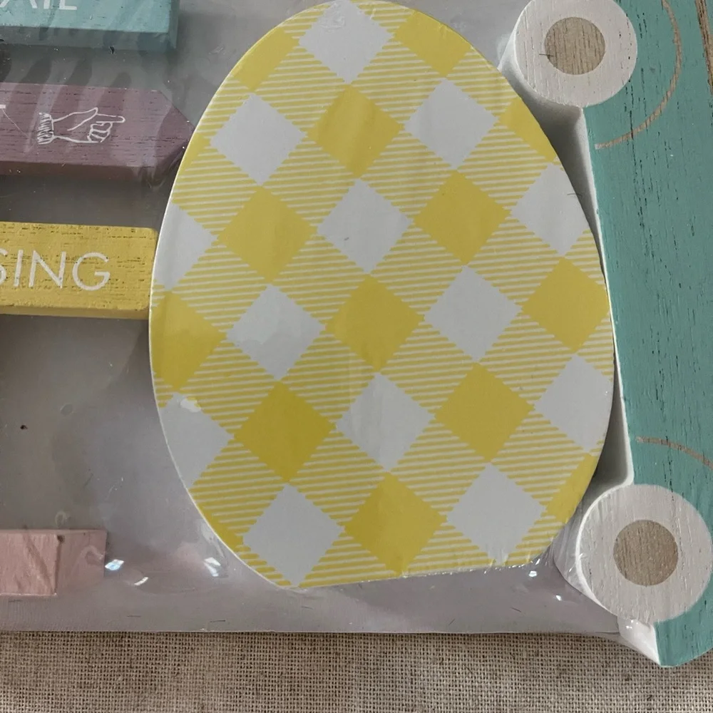 Target Bullseye Playground Easter Tiered Tray Wood Signs | Spring Decor
